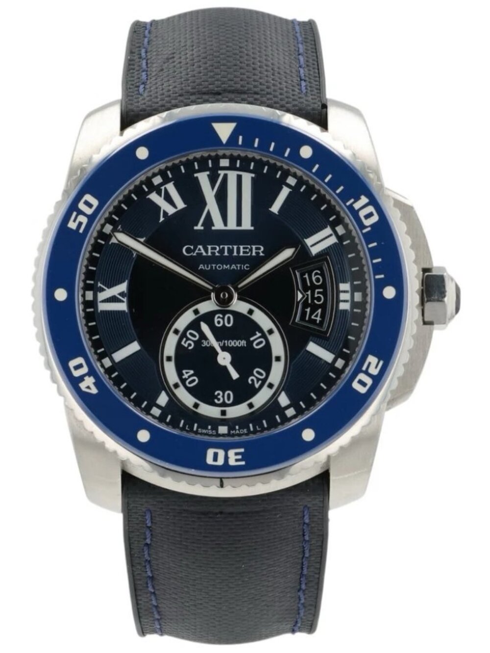 Cartier Calibre Driver Blue Dial Stainless Steel 42mm Automatic Men’s WSCA0010